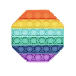 فیجت ضد استرس مدل پاپیت سلیکونی طرح ۸ ضلعی