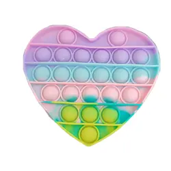 فیجت ضد استرس مدل پاپیت طرح قلب رنگین کمان