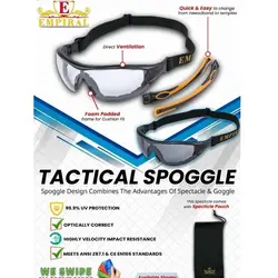 عینک ورزشی ، طبیعت گردی ، ایمنی امپیرال EMPIRAL مدل مهندسی اسپرت TACTICAL