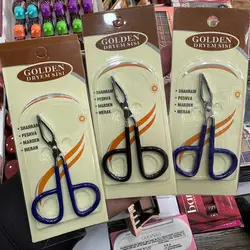 موچین ابرو قیچی تیتانیوم دسته پلاستیکی گلدن دریم SISI