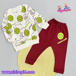 بلوز شلوار بچه گانه ایموجی ملوسک