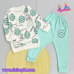 بلوز شلوار بچه گانه ایموجی ملوسک