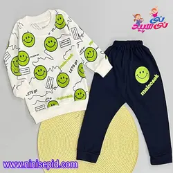 بلوز شلوار بچه گانه ایموجی ملوسک