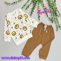 بلوز شلوار تمام چاپ شیر