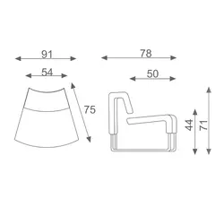 مبل تکنفره اداری اروند مدل 4310