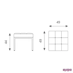 نیمکت تکنفره اروند مدل 4023W