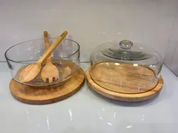 ظرف کیک و سالاد دو کاره پاپا