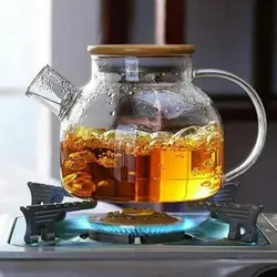 قوری پیرکس بروسیلیکات درب بامبو