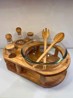 کاسه سالاد 8 پارچه پاپا