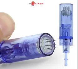 کارتریج درماپن تیتانیوم آبی در پوش دار میکرونیدلینگDermapen titanium blue cartridge with microneedling coating