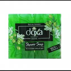 صابون حمام دوکسا doxa حاوی عصاره روغن زیتون بسته ۴ عددی
