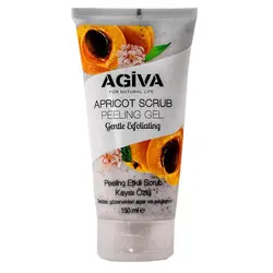 ژل اسکراب لایه بردار صورت آگیوا حاوی عصاره زردآلو ۱۵۰ میل