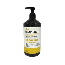 شامپو بدون سولفات ضد ریزش و کراتینه بیومونتی Biomonti حاوی عصاره شیر ۱۰۰۰ میل