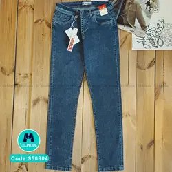 شلوار جین (لی) راسته مردانه عمده | آبی وسط کد 950804