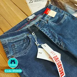 شلوار جین (لی) راسته مردانه عمده | آبی وسط کد 950804