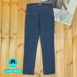 فروش عمده شلوار لی مردانه آبی تیره | راسته | کد 90218