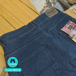 فروش عمده شلوار لی مردانه آبی تیره | راسته | کد 90218