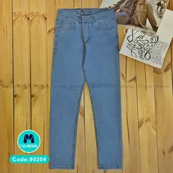 شلوار جین (لی) راسته مردانه آبی عمده کد 90204