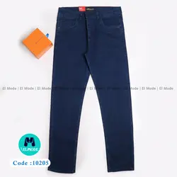 فروش عمده شلوار جین (لی) مردانه آبی تیره کد 10205 | پک 5 عددی و 10 عددی