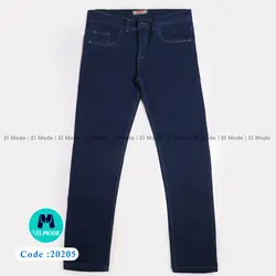 فروش عمده شلوار جین (لی) مردانه آبی تیره کد 20205 | پک 5 عددی و 10 عددی