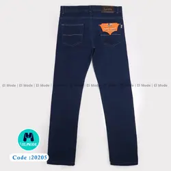 فروش عمده شلوار جین (لی) مردانه آبی تیره کد 20205 | پک 5 عددی و 10 عددی