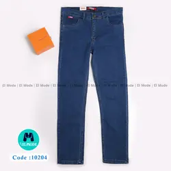 فروش عمده شلوار جین (لی) مردانه آبی کلاسیک کد 10204 | پک 5 عددی و 10 عددی