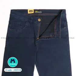 فروش عمده شلوار جین (لی) مردانه سرمه ای کد 10218 | پک 5 عددی و 10 عددی