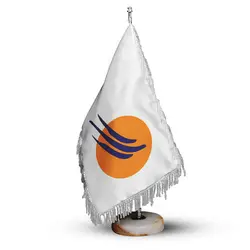 پرچم تشریفات و رومیزی شرکت هواپیمایی تابان کد P807