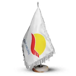 پرچم تشریفات و رومیزی شرکت هواپیمایی کیش کد P813