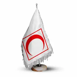 پرچم رومیزی و تشریفات هلال احمر ایران