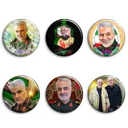 پیکسل سوزنی 6 عددی طرح شهید حاج قاسم سلیمانی «سردار دل ها»