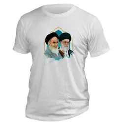تیشرت طرح عکس امام و رهبری کد 142