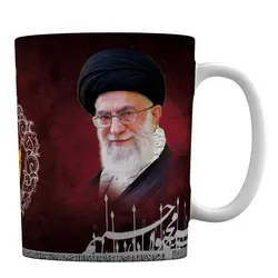 لیوان مذهبی محرم با طرح عکس رهبر و حاج قاسم کد M12