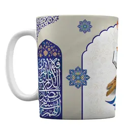 ماگ با طرح هنری رمضان الکریم کد 1-180