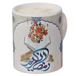 ماگ با طرح هنری رمضان الکریم کد 1-180