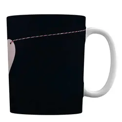 ماگ سرامیکی با طرح قلب کاغذی کد 636