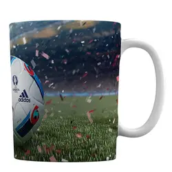 ماگ سرامیکی طرح توپ فوتبال کد 1-634