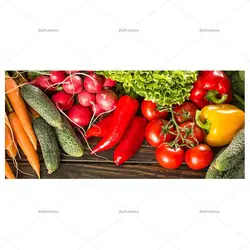 ماگ سرامیکی طرح سبزیجات متنوع کد 604