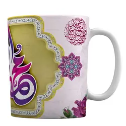 ماگ سرامیکی عید مبعث با طرح « محمد رسول الله » کد 1-564