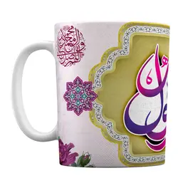 ماگ سرامیکی عید مبعث با طرح « محمد رسول الله » کد 1-564