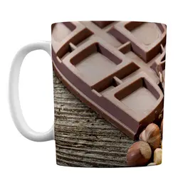 ماگ طرح شکلات قهوه کد 607