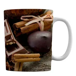 ماگ طرح شکلات قهوه کد 607