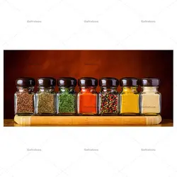 ماگ طرح فانتزی ادویه های متنوع کد 608