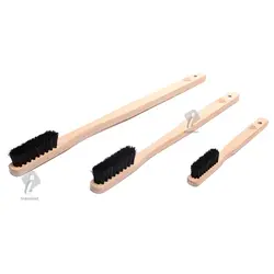 پک سه عددی برس دیتیلینگ خودرو اس جی سی بی فرچه دسته بلند چوبی صفرشویی خودرو SGCB Long Wooden Handle Brushes