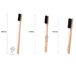 پک سه عددی برس دیتیلینگ خودرو اس جی سی بی فرچه دسته بلند چوبی صفرشویی خودرو SGCB Long Wooden Handle Brushes