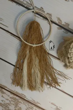 آویز دختر مکرومه