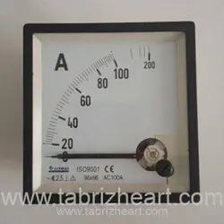 آمپرمتر آنالوگ  AC  تابلویی 96 * 96 میلیمتر | Ammeter AC100A