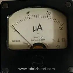 میکرو آمپرمتر صفر – سی |  Microampermeter-M42008 0-30 μA – استوک