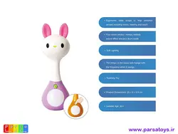جغجغه موزیکال هولا تویز مدل 3134 خرگوش