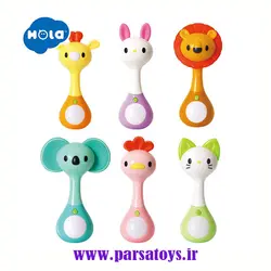 جغجغه موزیکال هولا تویز مدل 3134 گربه